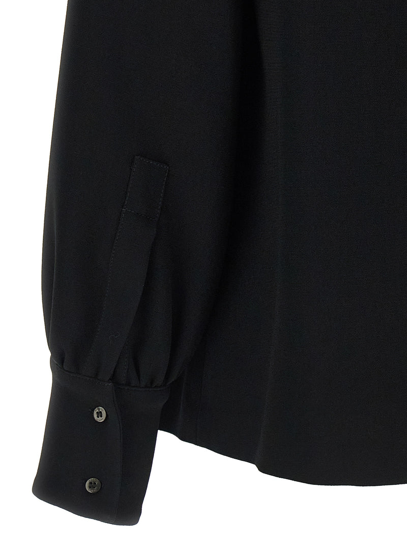 Alberto Biani Blouse noire en triacétate