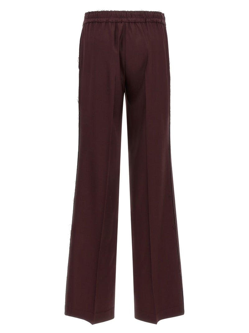Pantalon en polyester violet Gianluca Capannolo