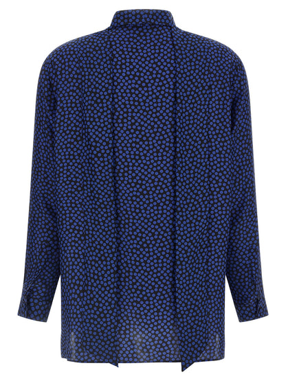 Gianluca Capannolo Blue Silk Blouse