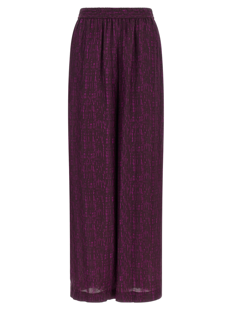 Pantalon décontracté Gianluca Capannolo en viscose violette