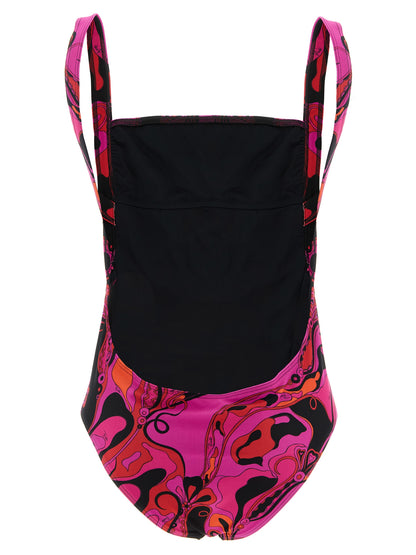 Maillot de bain une pièce en polyamide fuchsia Emilio Pucci