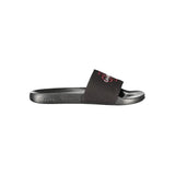 Pantoufle noire en polyester pour homme Calvin Klein