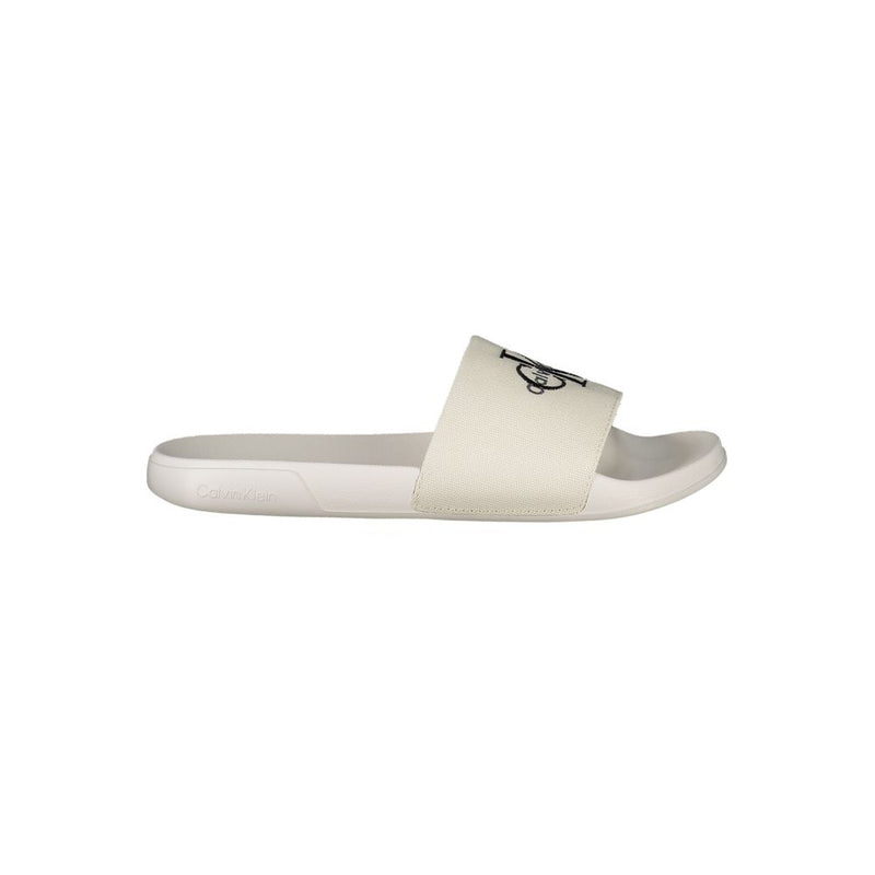 Chausson pour femme Calvin Klein en polyester blanc