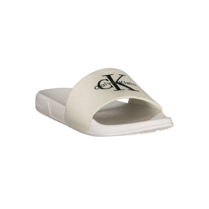 Chausson pour femme Calvin Klein en polyester blanc