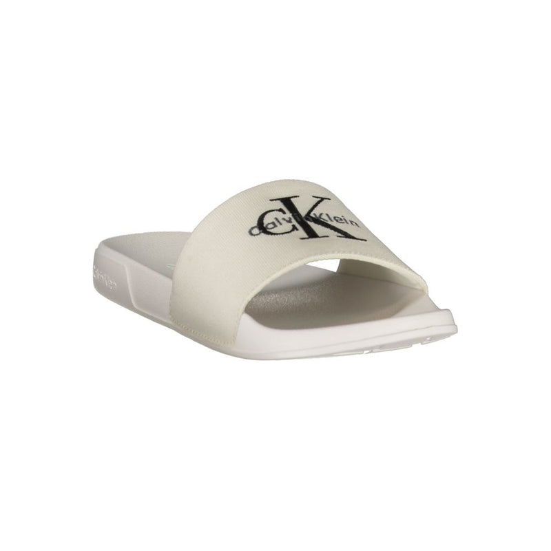 Chausson pour femme Calvin Klein en polyester blanc