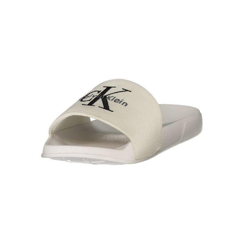 Chausson pour femme Calvin Klein en polyester blanc