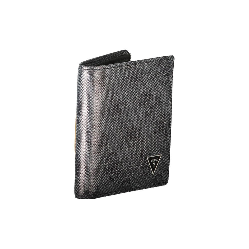 Portefeuille Guess en cuir noir pour homme