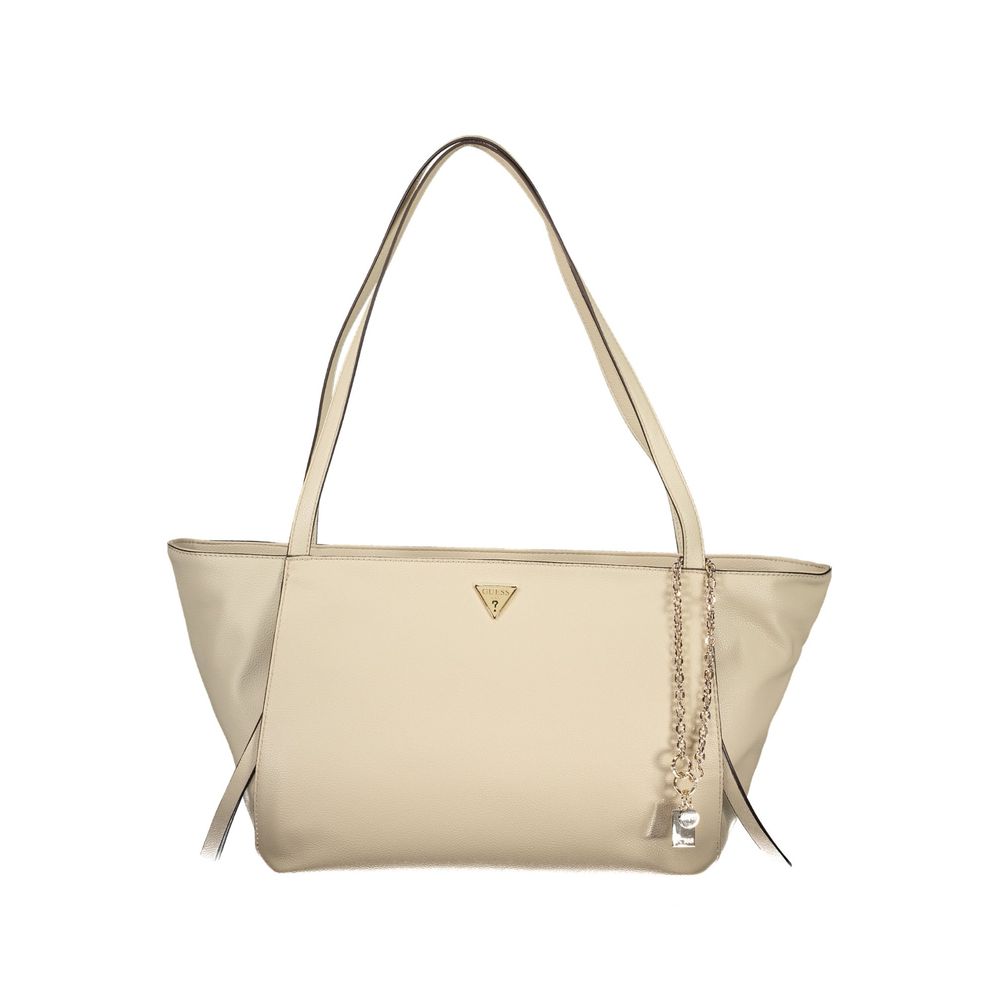 Sac femme Guess Jeans en polyuréthane beige