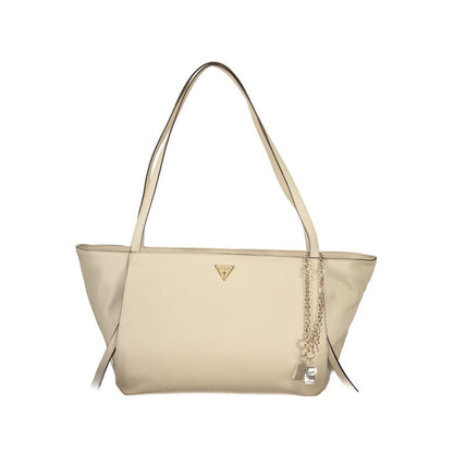 Sac femme Guess Jeans en polyuréthane beige