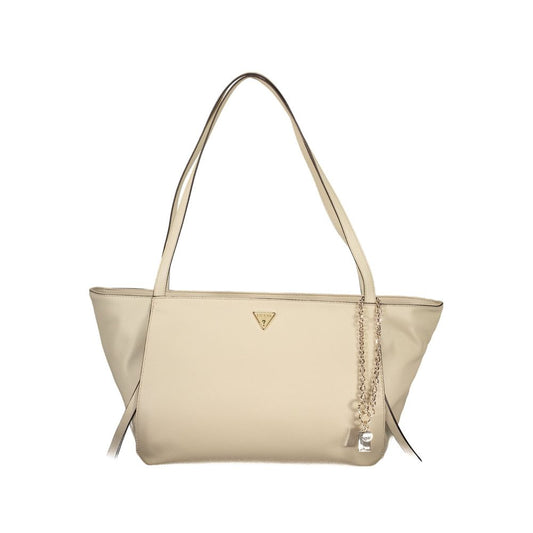 Sac femme Guess Jeans en polyuréthane beige