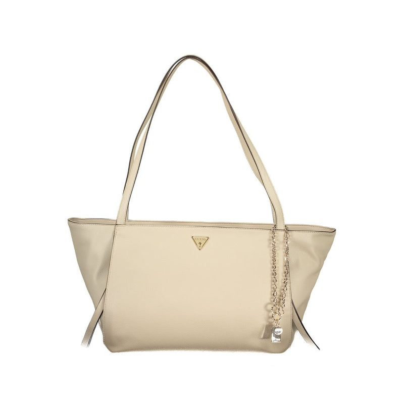 Sac femme Guess Jeans en polyuréthane beige