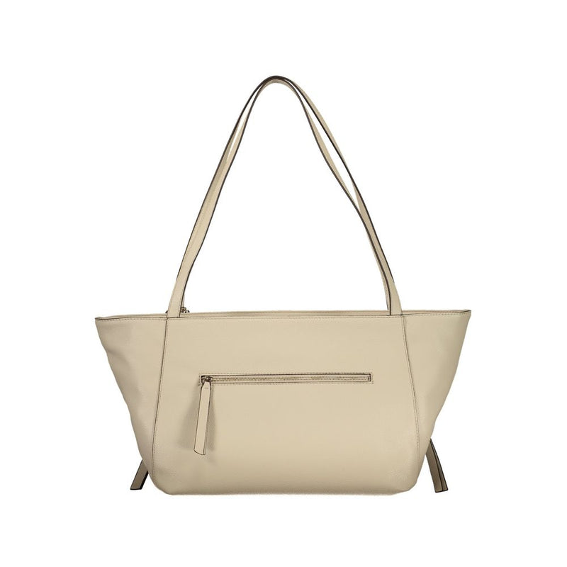 Sac femme Guess Jeans en polyuréthane beige