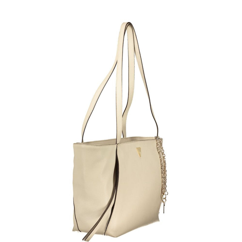 Sac femme Guess Jeans en polyuréthane beige