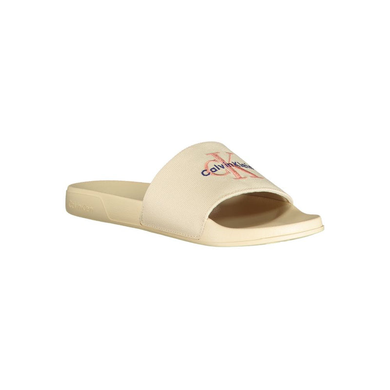 Chaussure femme Calvin Klein en polyester beige