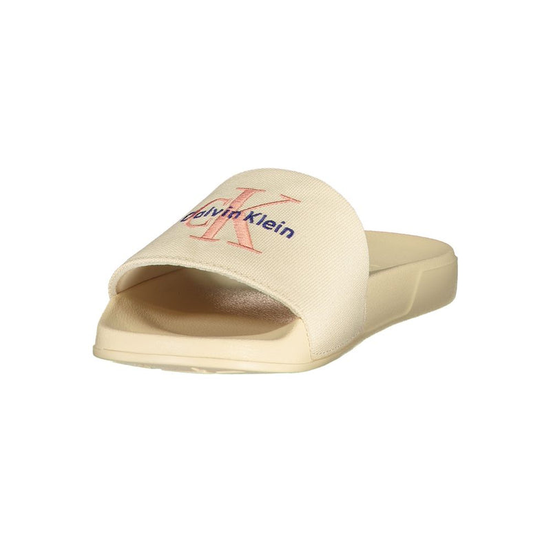 Chaussure femme Calvin Klein en polyester beige