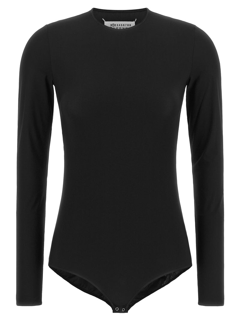 Maison Margiela Black Polyamide Bodysuit