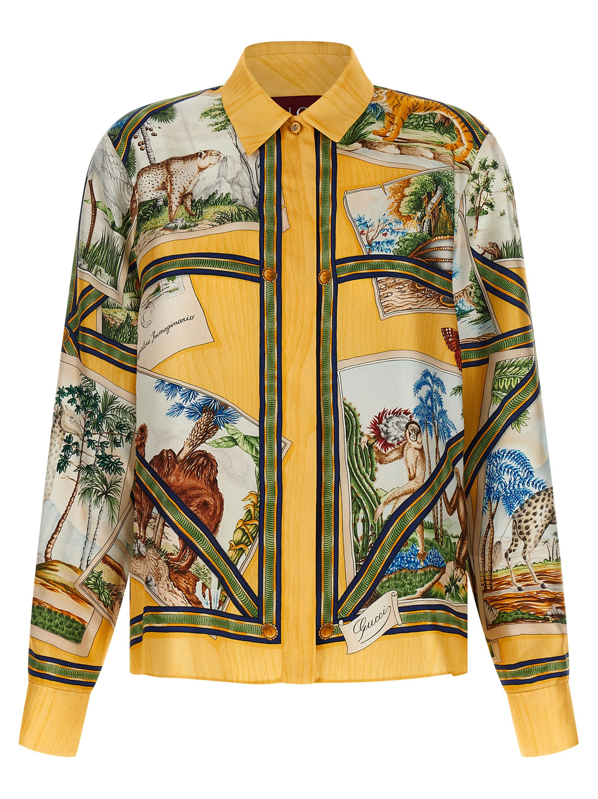 Chemisier en soie multicolore Gucci