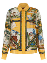 Chemisier en soie multicolore Gucci