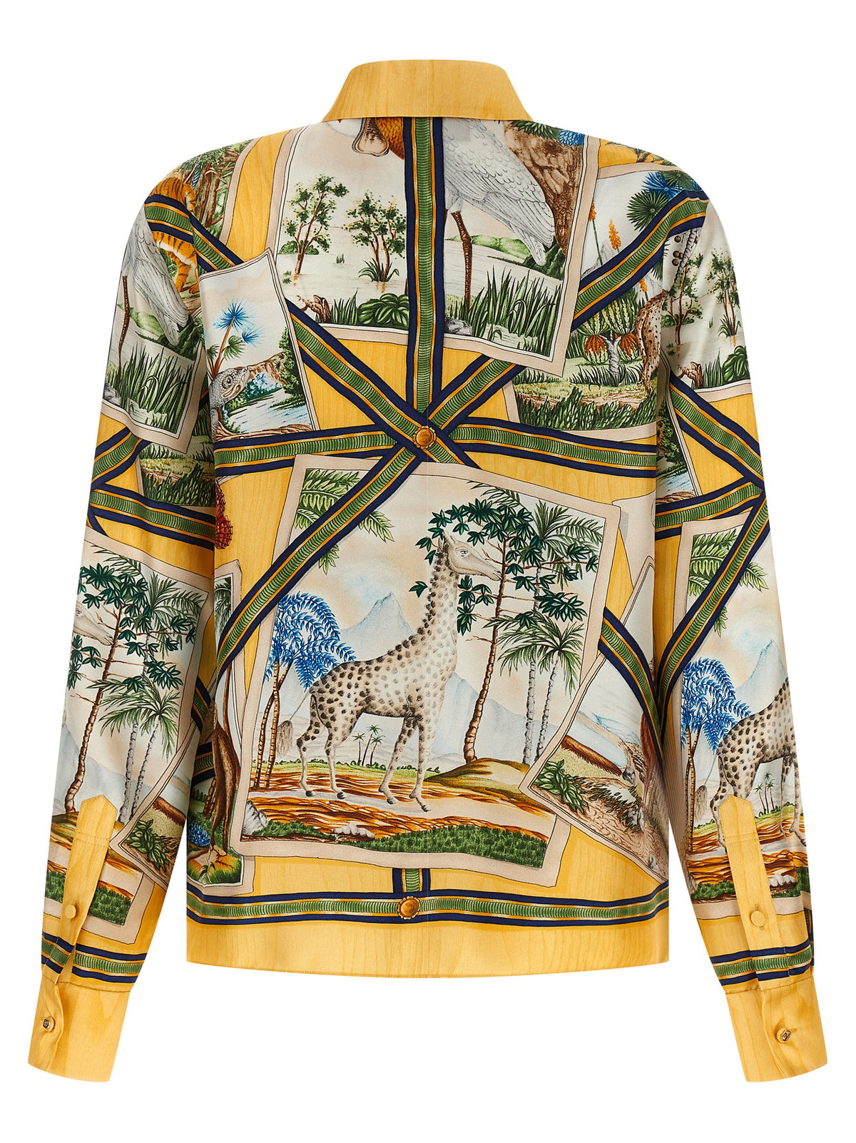 Chemisier en soie multicolore Gucci