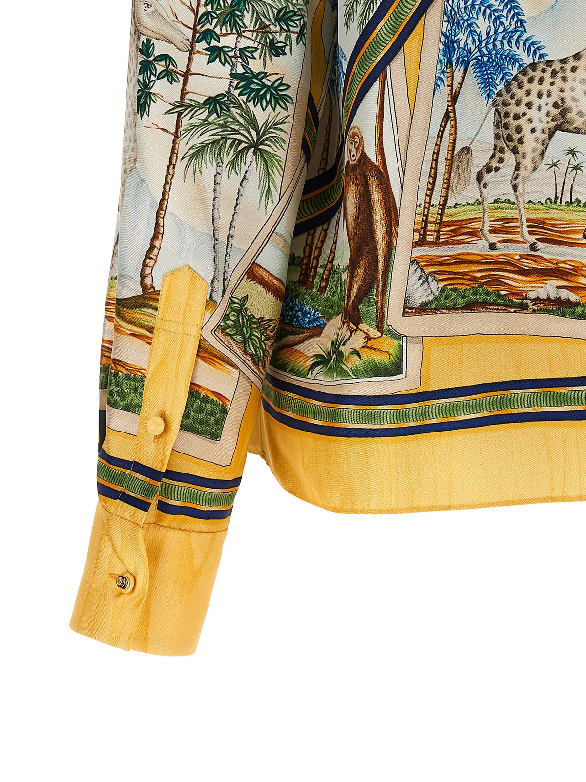Chemisier en soie multicolore Gucci