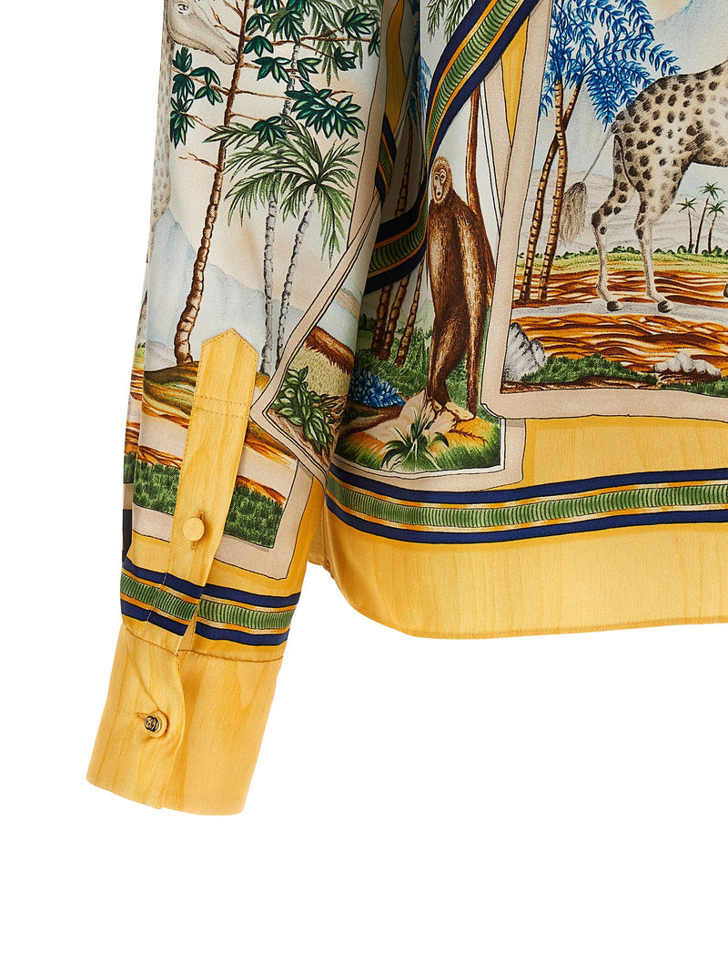 Gucci Multicolor Silk Blouse