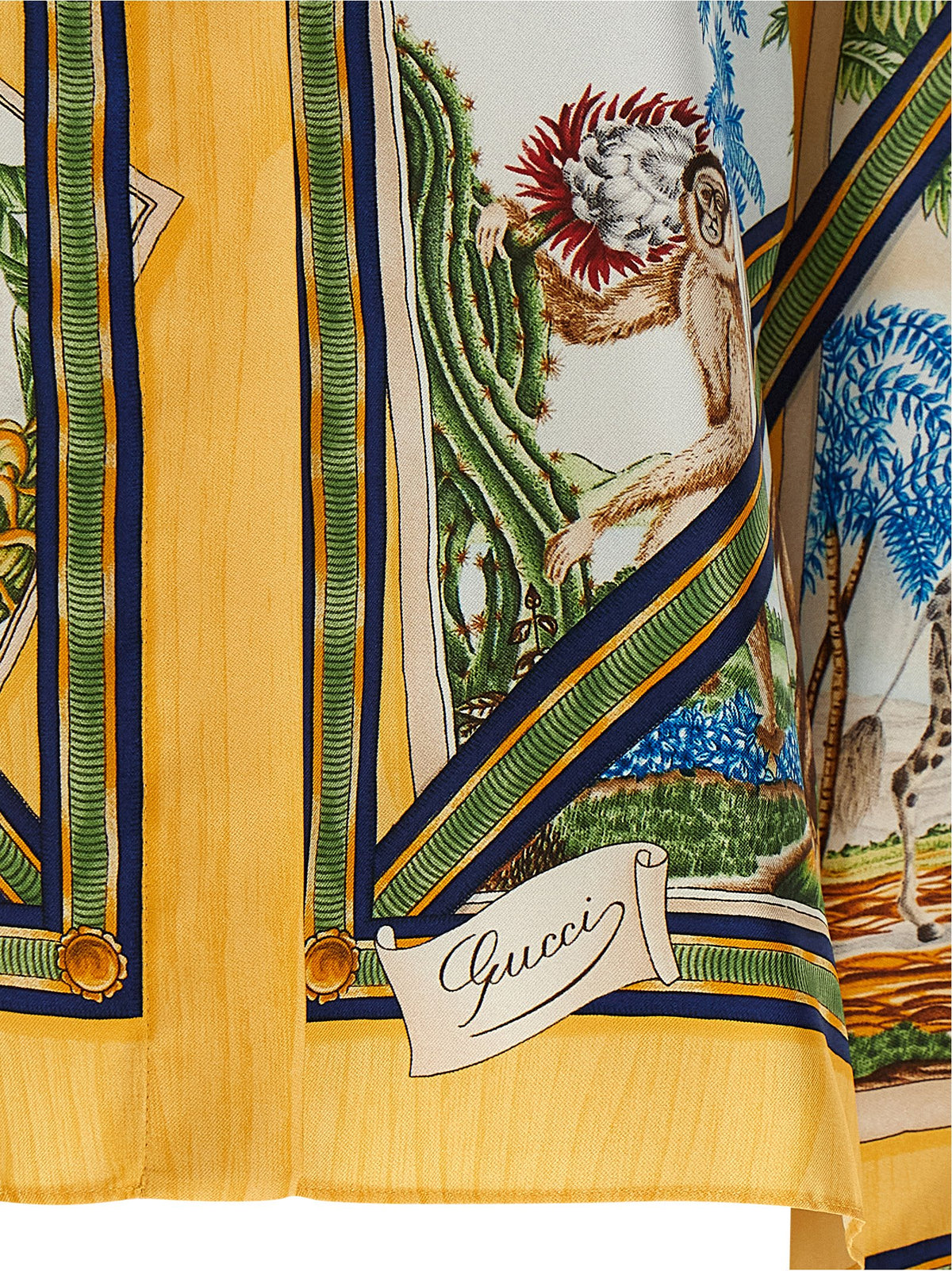 Chemisier en soie multicolore Gucci