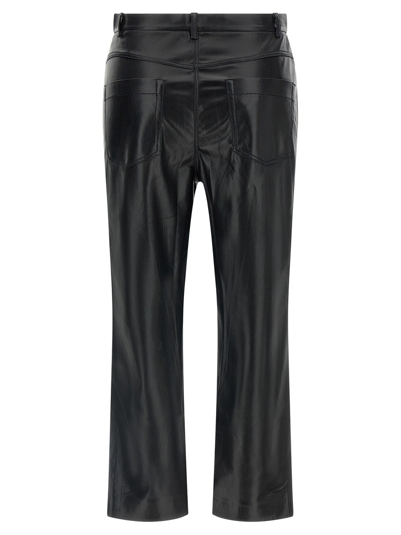 The Andamane Black Polyester Casual Pants