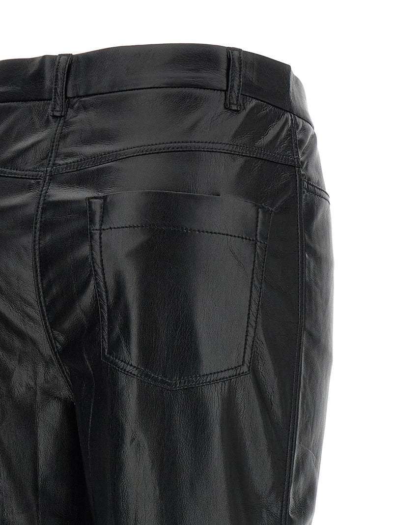 The Andamane Black Polyester Casual Pants