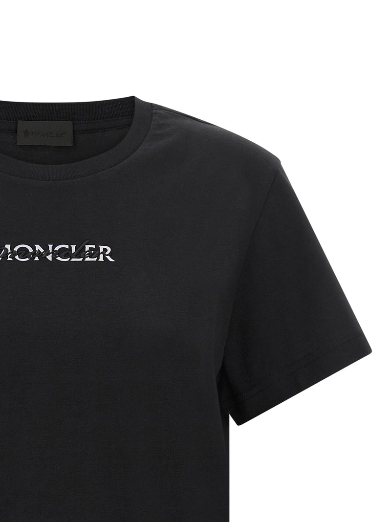 Moncler Black Cotton T-Shirt