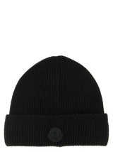 Bonnet Moncler en laine vierge noire
