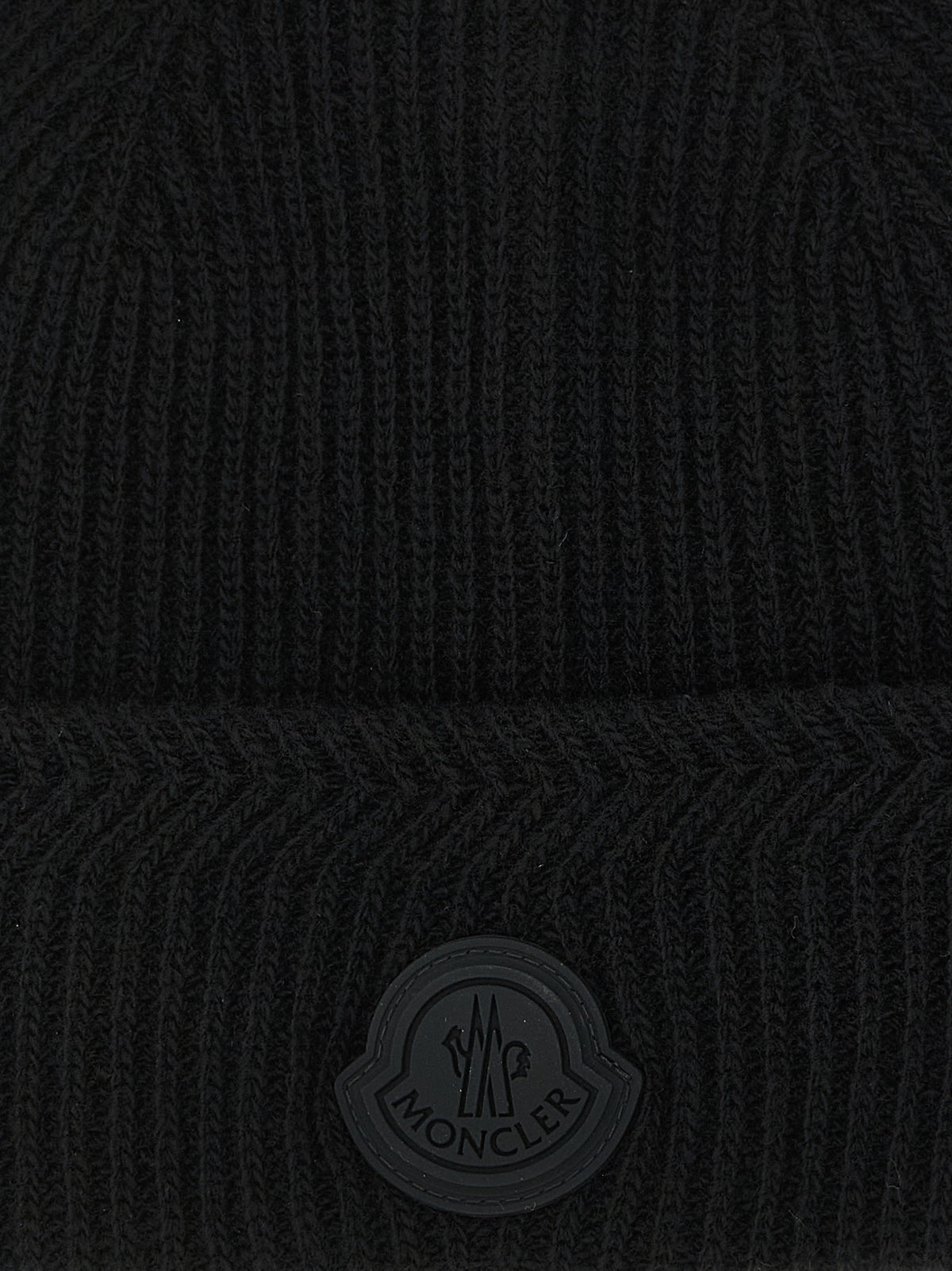 Bonnet Moncler en laine vierge noire