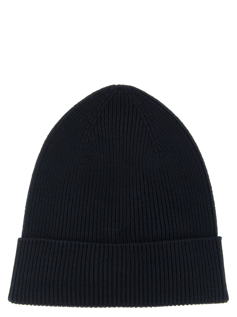 Moncler Blue Virgin Wool Beanie