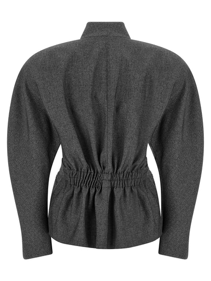 The Andamane Gray Polyester Blazer