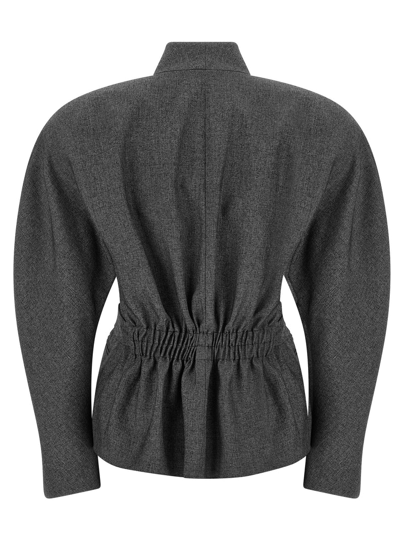 The Andamane Gray Polyester Blazer