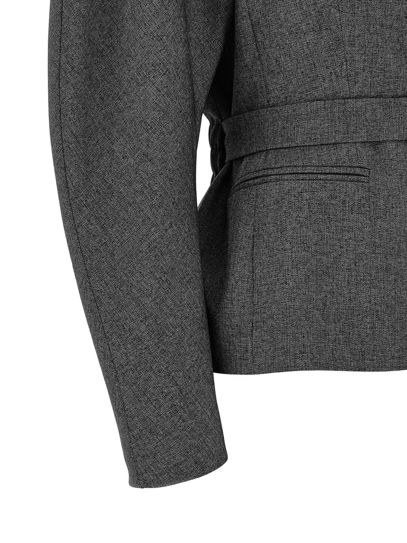The Andamane Gray Polyester Blazer
