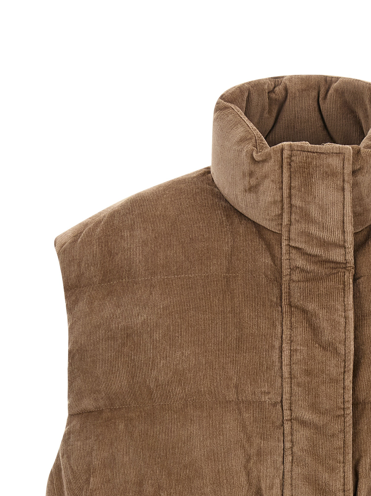Brunello Cucinelli Gilet Sans Manches en Viscose Beige