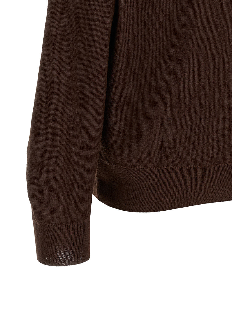 Lemaire Bordeaux Wool Cardigan