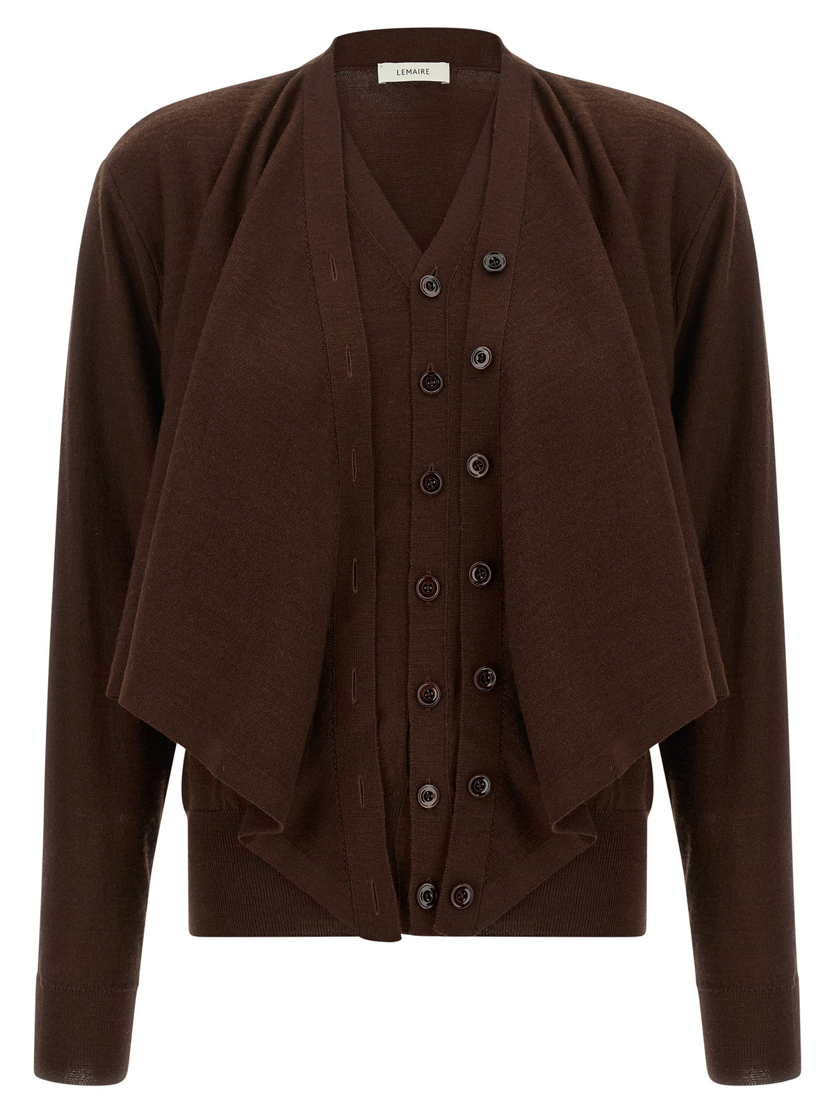 Cardigan en Laine Bordeaux Lemaire