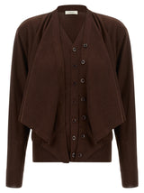 Cardigan en Laine Bordeaux Lemaire