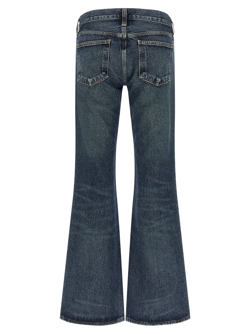 Agolde Blue Cotton Bootcut Jeans