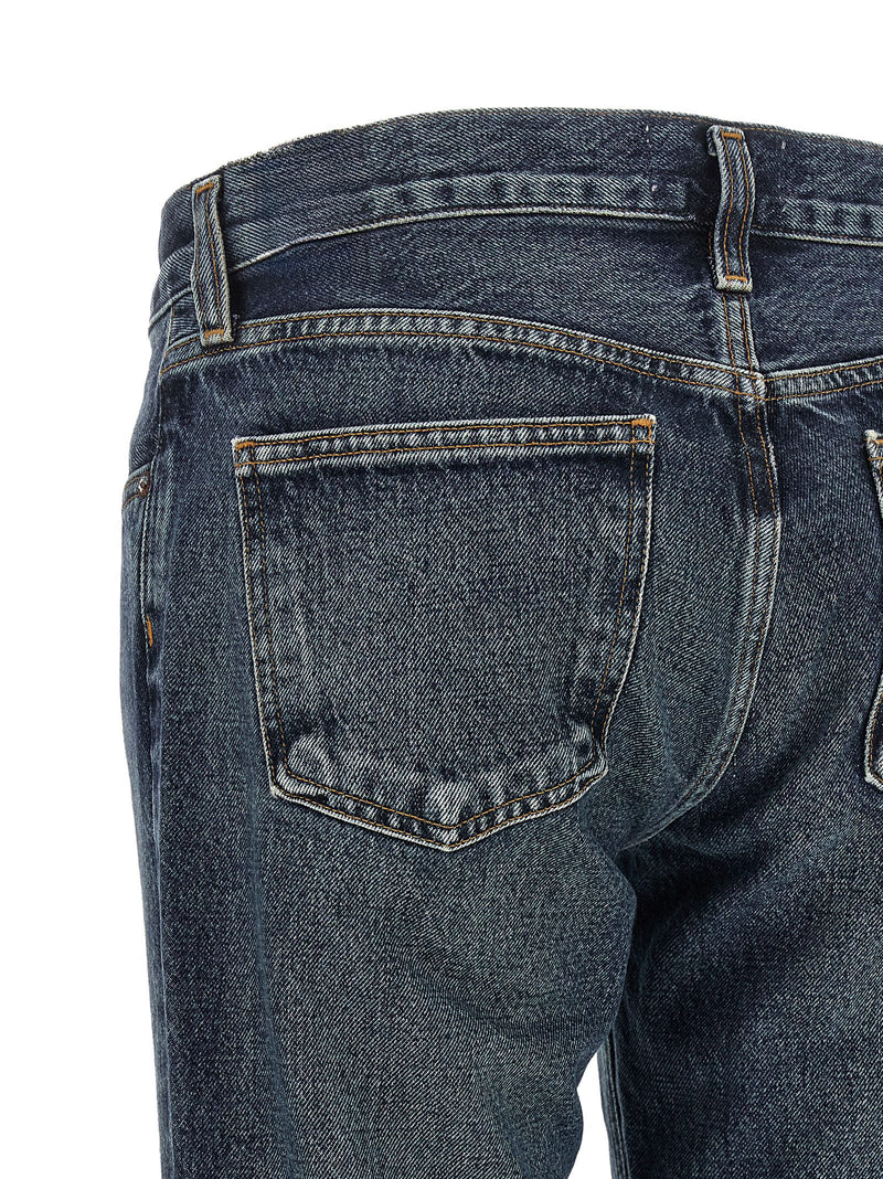 Agolde Blue Cotton Bootcut Jeans