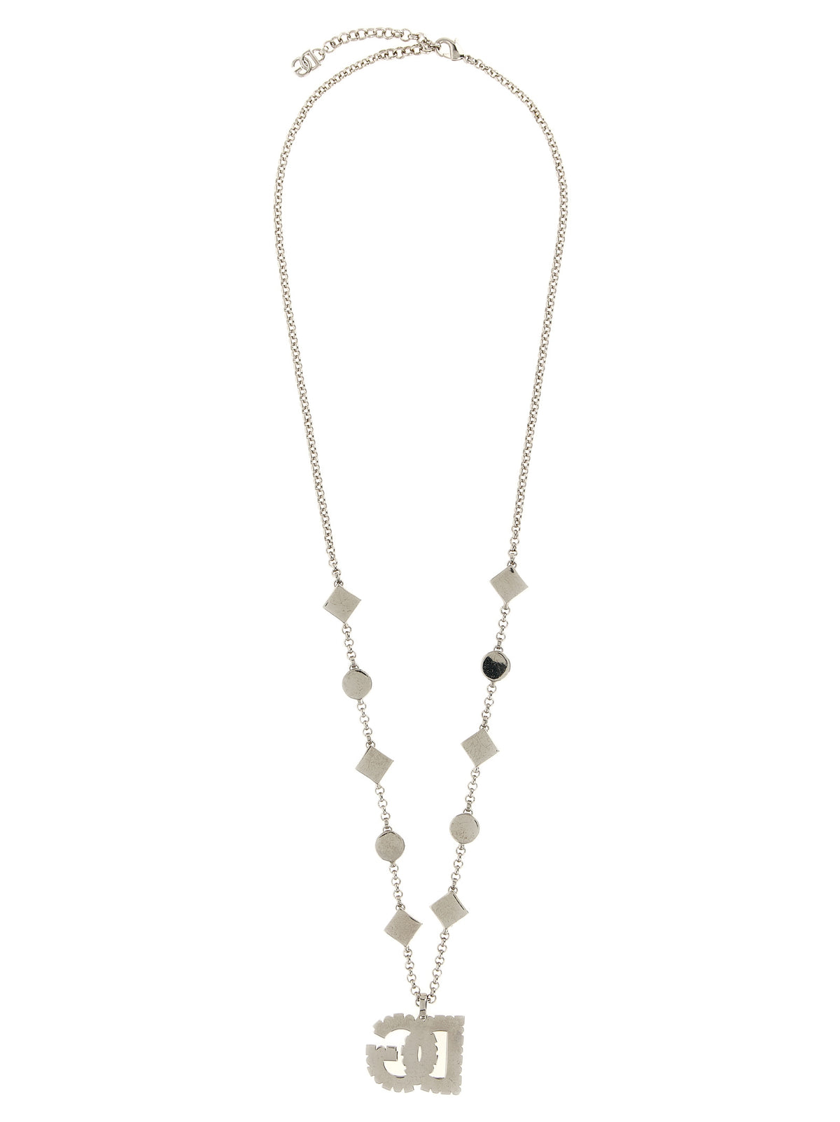 Dolce & Gabbana Collier en laiton argenté