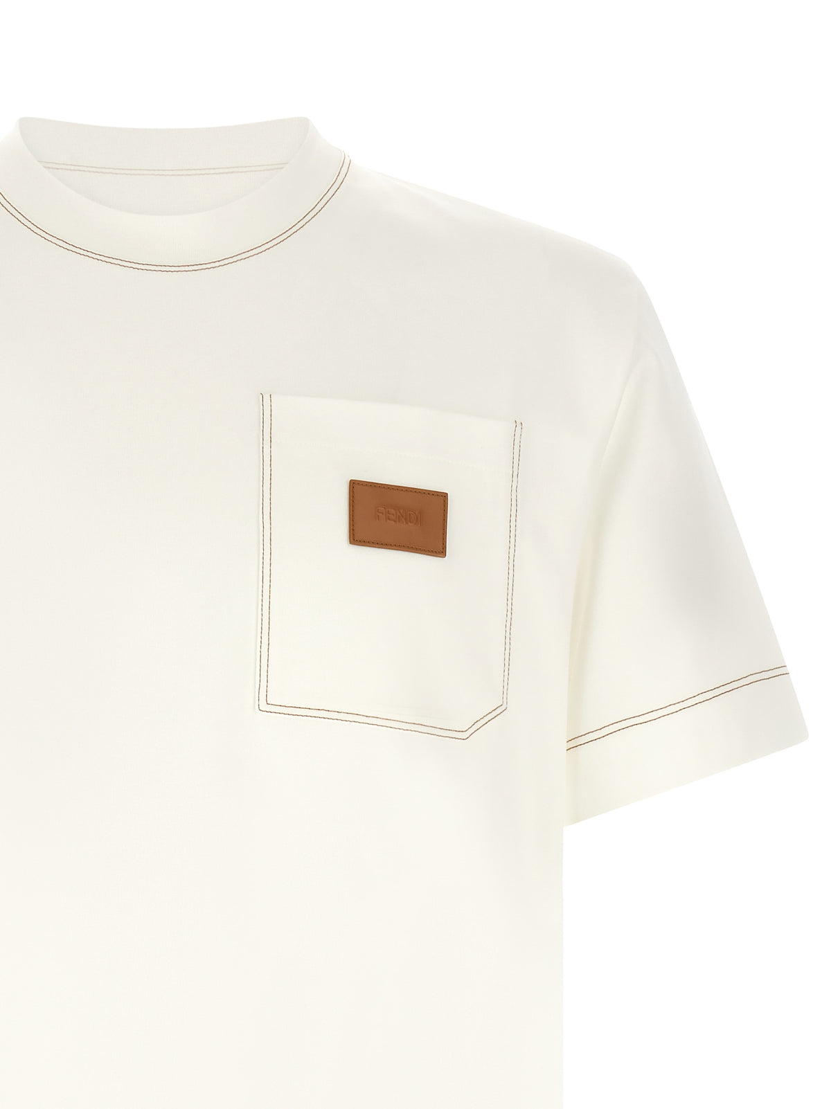 T-shirt Fendi en coton blanc