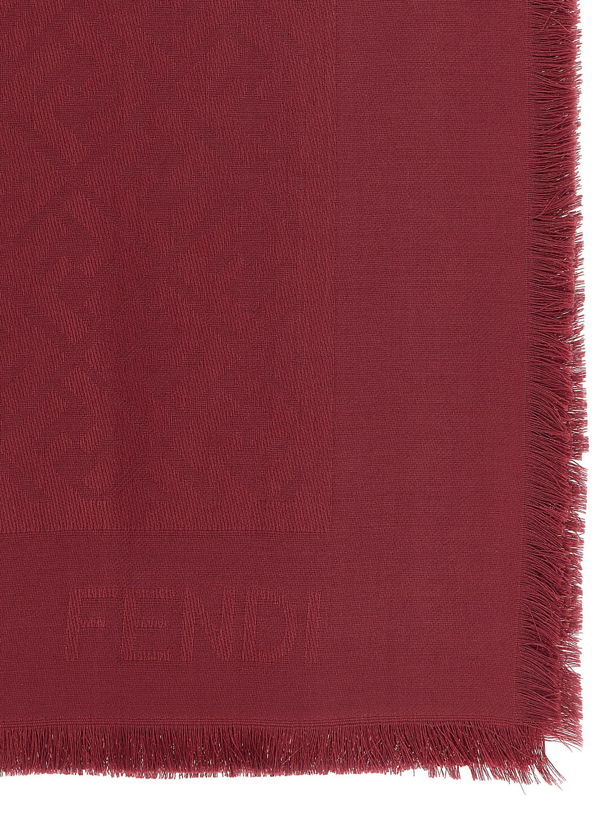 Fendi Bordeaux Silk Foulard