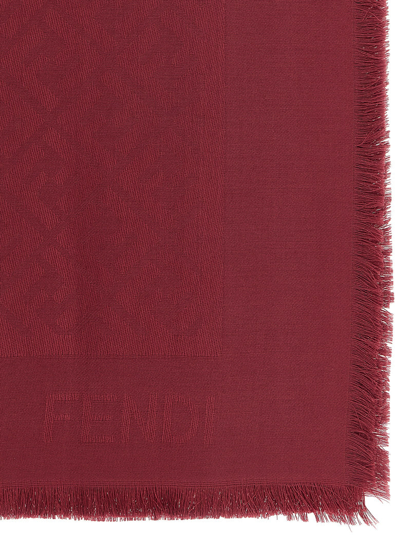 Fendi Bordeaux Silk Foulard