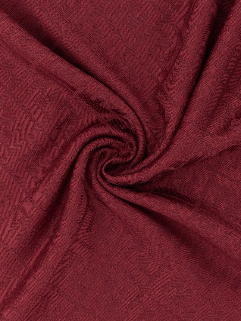 Fendi Bordeaux Silk Foulard