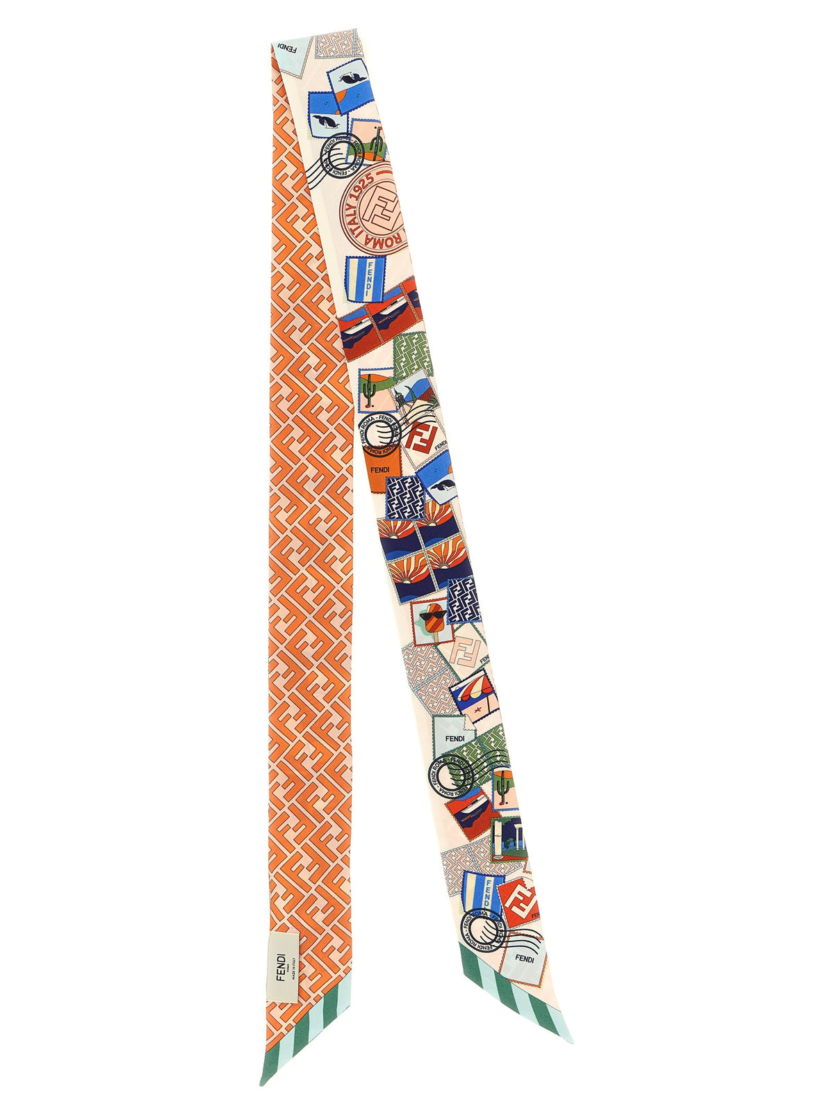 Foulard pour Cheveux Fendi en Soie Multicolore