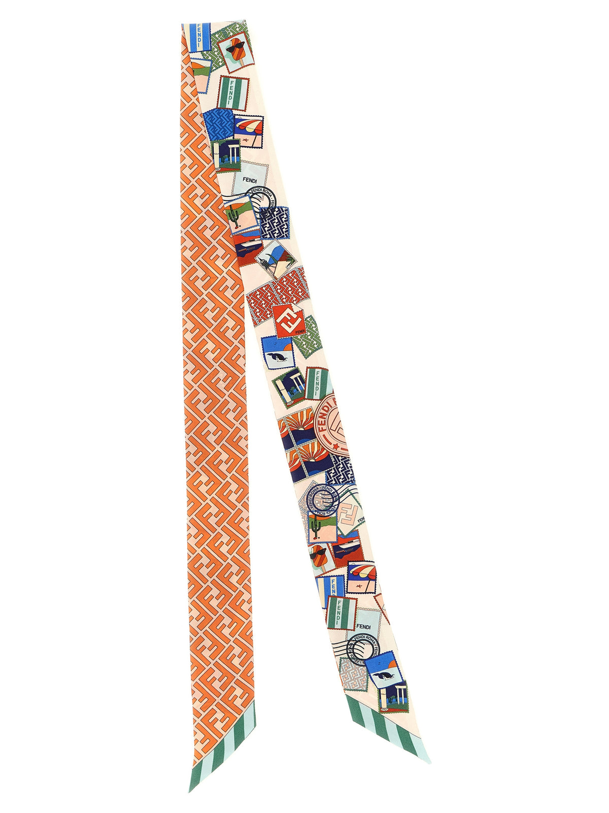 Foulard pour Cheveux Fendi en Soie Multicolore