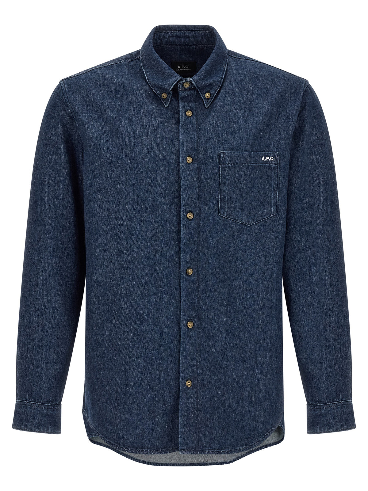 Chemisier en coton bleu A.P.C.