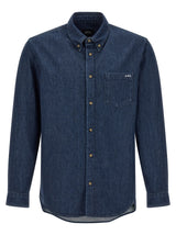 Chemisier en coton bleu A.P.C.